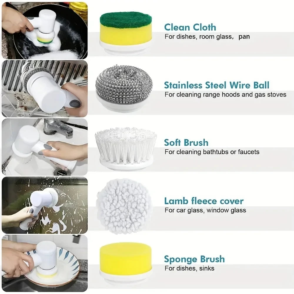 Electric Power Cleaning Scrubber