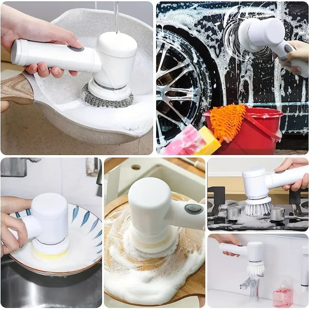 Electric Power Cleaning Scrubber