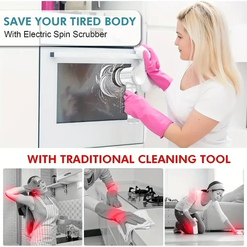 Electric Power Cleaning Scrubber