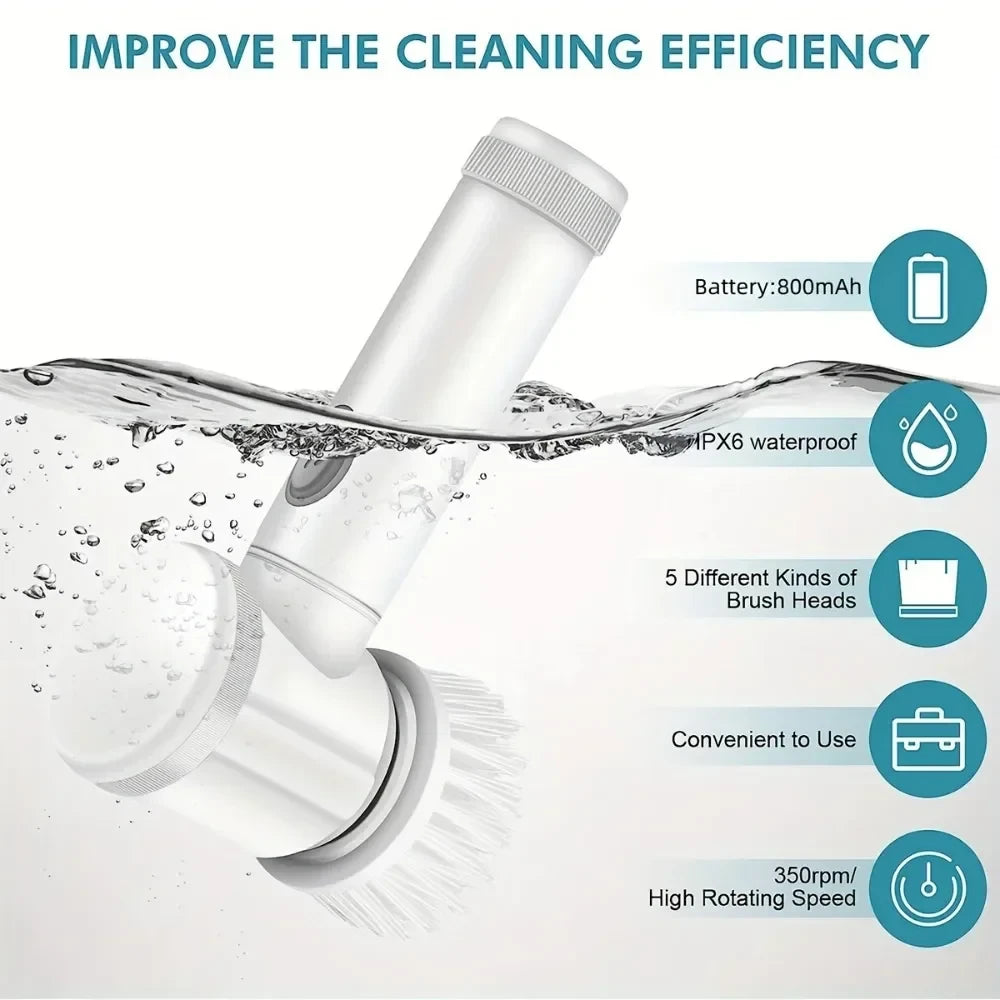Electric Power Cleaning Scrubber
